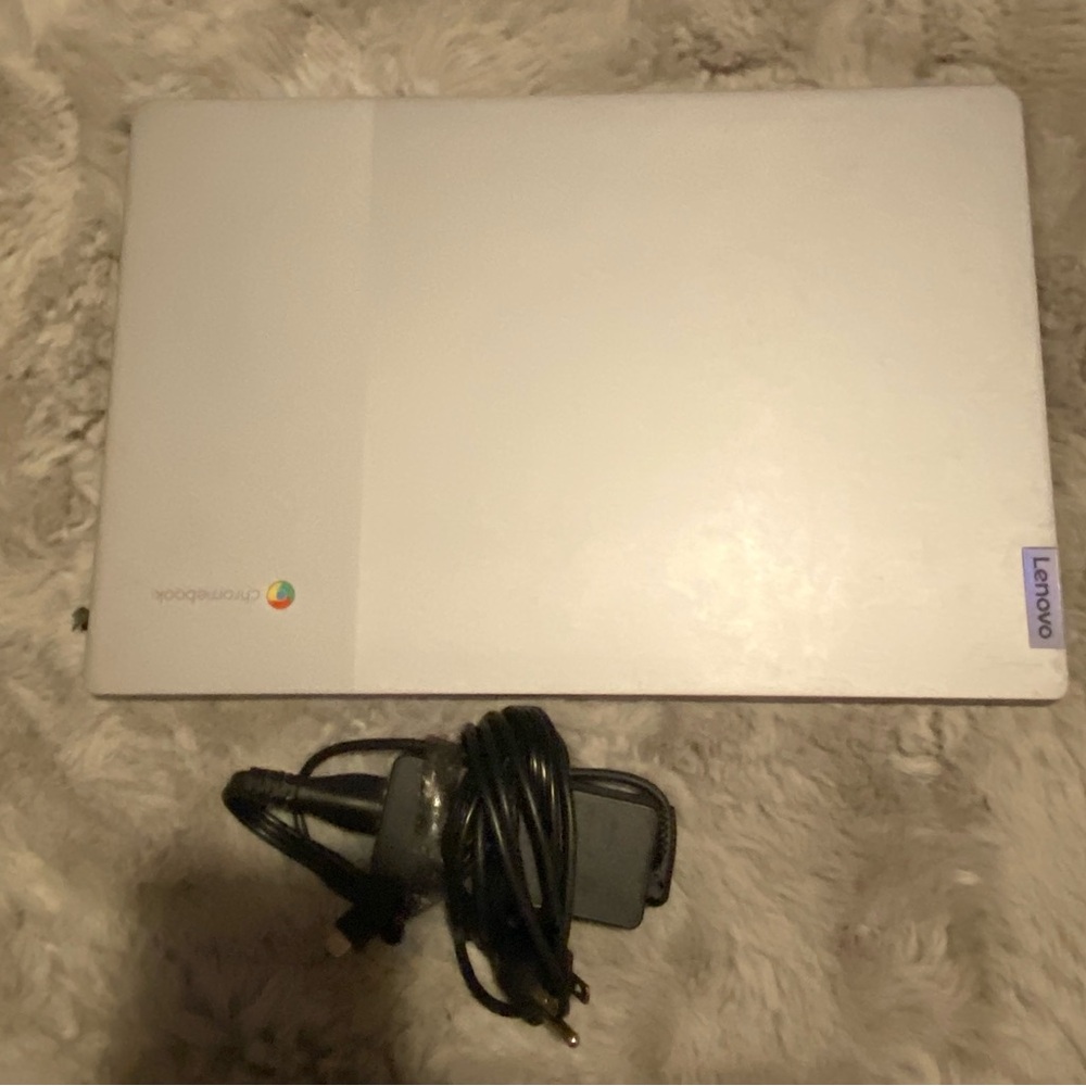 Lenovo Laptop with Charger - Silver and Black